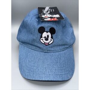 NEW! Disney MICKEY Mouse Denim‎ Baseball Hat Adult Unisex Adjustable Concept One